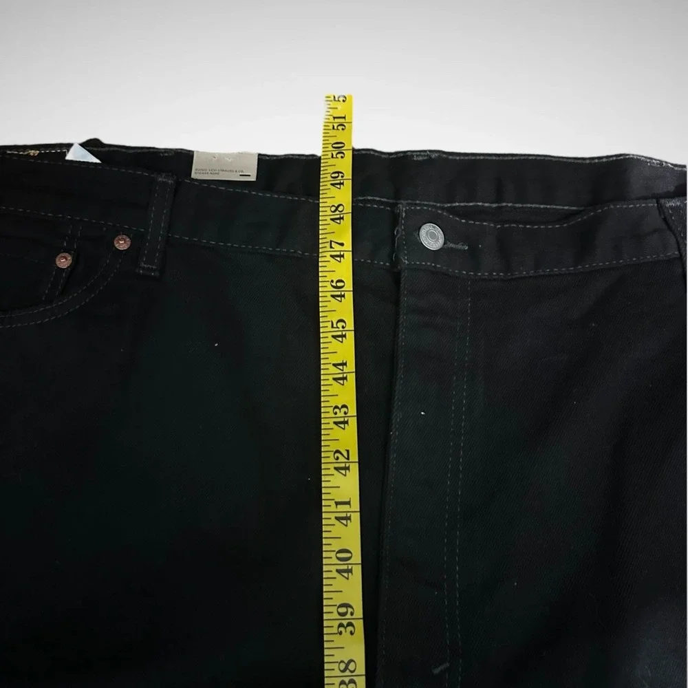 Levis Jeans Men's 52 X 34 Solid Black 550 Relax Fit Brand new Y2K Baggy Straight
